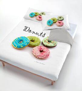 Copripiumino con Stampa sul Sacco e Federe Ciambelle Donuts Singolo