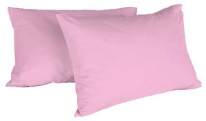 Coppia di Federe Tinta Unita Rosa