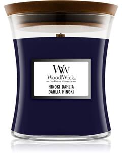 Woodwick Hinoki Dahlia candela profumata 275 g
