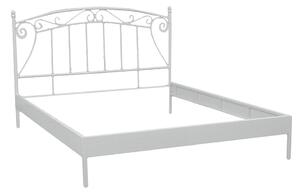 Struttura Letto Matrimoniale in Metallo 160x200cm Viareggio Classico Bianco