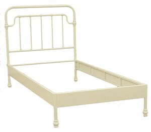 Struttura Letto Singolo in Metallo 100x200x115,5cm Nodi Bianco