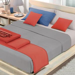 Coperta Misto Cotone Singola Cober Coprice Grigio Perla