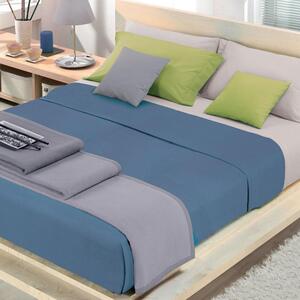 Coperta Misto Cotone Singola Cober Coprice Blu Jeans
