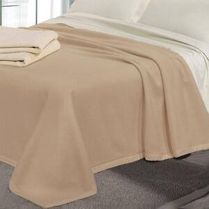 Coperta Pura Lana Cashmere 1 Piazza e Mezzo 290gr Cober Tasman Beige