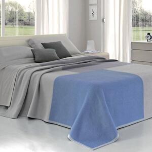 Coperta Pura Lana 1 Piazza e Mezzo 450gr Cober Square Grigio