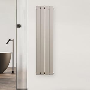 Radiatore di design, potenza 612 W, attacco centrale, dimensioni 120x30 cm, colore sabbia