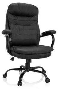 Sedia da ufficio RELAX XXL B, rivestita in ecopelle, colore nero