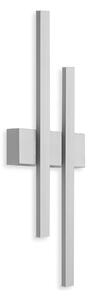 Telefunken LED lampada da esterno a 2 luci IP44 luce da parete luce indiretta argento