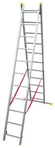 Scala trasformabile 2 rampe 11+11 pioli H 314-510 cm C Line Easy Two