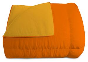 Trapunta Invernale Matrimoniale Doubleface 300gr Arancio/Giallo