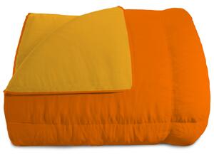 Trapunta Invernale Singola Doubleface 300gr Arancio/Giallo