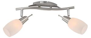 GLOBO 54983-2 - Faretto orientabile GILLIAN 2xE14/40W con interruttore