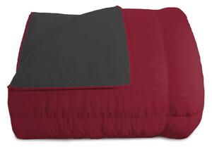 Trapunta Invernale Singola Doubleface 300gr Bordeaux/Grigio Scuro