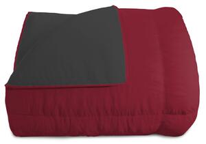 Trapunta Invernale 1 Piazza e Mezzo Doubleface 300gr Bordeaux/Grigio Scuro