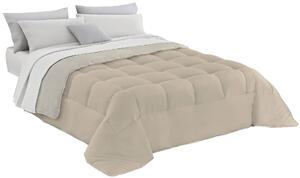 Trapunta Invernale 1 Piazza e Mezzo in Microfibra 300gr Double Face Beige/Panna