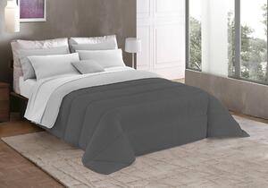 Trapunta Invernale Singola Doubleface 250gr Grigio Scuro/Grigio Chiaro