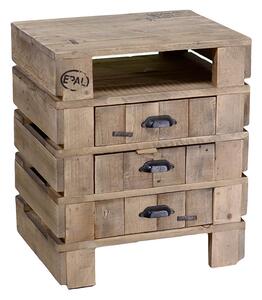 Comodino Mobile 1 Vano e 3 Cassetti 50x42xh59cm Banloc