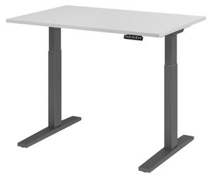 Scrivania elettrica bümö XMKA - Dimensioni: 120 x 80 cm, struttura: grafite, decorazione: grigio