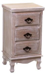 Comodino 3 Cassetti in Legno Stoccarda