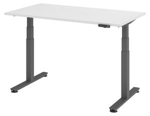 Scrivania elettrica bümö modello XDSM - Finitura: Bianco, Struttura: Grafite, Dimensioni: 140 x 80 cm
