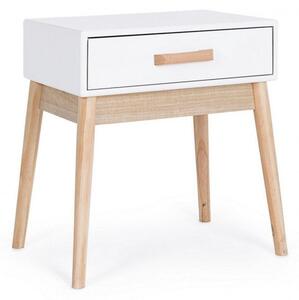 Mobiletto 1 Cassetto Ordinary in Legno Bianco