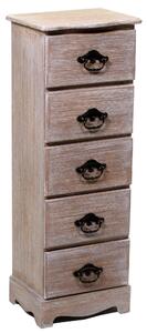 Cassettiera in Legno 5 Cassetti Stoccarda