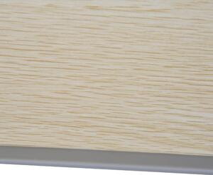Tavolino da Letto Regolabile in Legno e Acciaio 54x30x22.5-32 cm