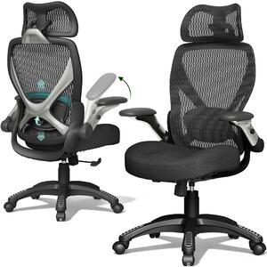 Sedia da ufficio ergonomica, realizzata in mesh, con altezza regolabile e inclinazione fino a 120°