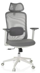 Sedia da ufficio MIKEO G, rivestita in tessuto/tessuto a rete, colore grigio