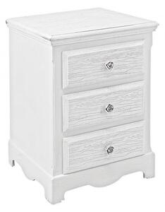 Cassettiera Blanc 3 Cassetti in Legno