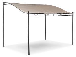 Pergola Gazebo da Giardino 2.5x3.5m Telo in Poliuretano Taddei Pigalle Beige