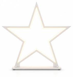 Lampada da tavolo Sompex LED a forma di stella, 53 cm, legno bianco – Lampada decorativa a forma di stella di Natale, modello Sompex Lucy