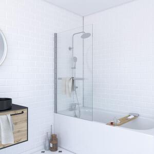Parete doccia monopezzo Aurlane Prime Chrom 85x150 cm vetro trasparente colore profilo cromato FAC274