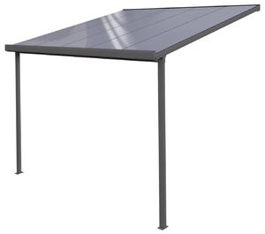 Pergola da Giardino 3,06x3,06m in Alluminio e Policarbonato Emilia-N21 Crystal