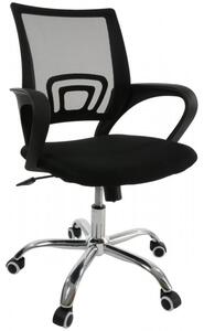 Sedia da ufficio Emma Schwarz - Sedia ergonomica per scrivania con schienale a rete - Sedia girevole regolabile in altezza, ideale per l'ufficio domestico