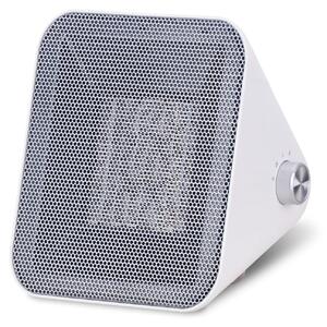 Stufa ventilata in Vetroceramica, 1500 W, bianca, con supporto in metallo