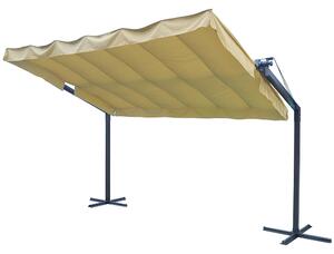 Pergola Gazebo da Giardino 350X250X228M Struttura in Acciaio Telo in Poliestere