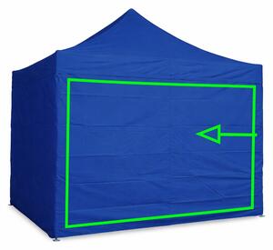 Parete laterale 3 m per gazebo pieghevoli ALU 3x3 / 3x4,5 / 3x6 m – PVC 450 g/m², impermeabile - Blu