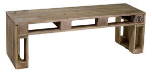 Panca Rettangolare da Giardino in Legno 120x40xh40cm Banloc