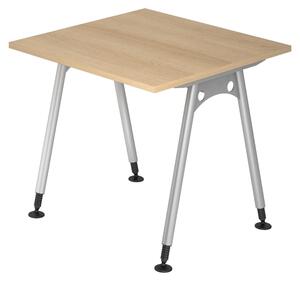 Bümö Scrivania Serie A - Dimensioni: 80 x 80 cm, Decorazione: rovere