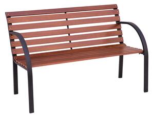 Panca da Giardino in Legno e Metallo 122x67x72cm Vorghini Piccadilly