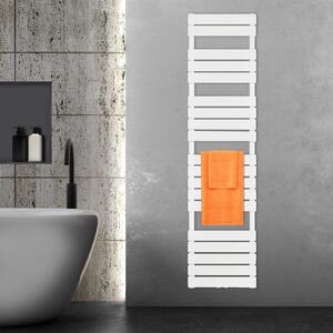 VILSTEIN radiatore da bagno, radiatore da bagno, radiatore per asciugamani attacco laterale e attacco centrale, radiatore da bagno a pannello piatto, radiatore per asciugamani a pannello, bianco, 880W, 180x45 cm