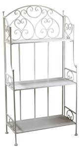 Scaffale per Piante in Ferro 3 Piani 60x30H120cm Portofino Bianco