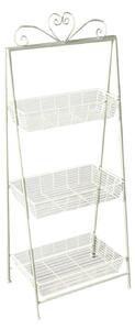 Scaffale per Piante in Ferro 3 Piani 50x36,5H126,5cm Piano