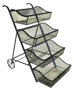 Scaffale Portapiante in Ferro 4 Piani 105x58H116cm