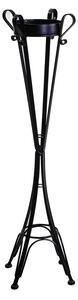 Posacenere da Esterno in Acciaio 34x34H116cm Nero