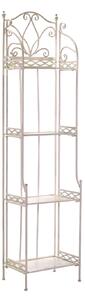 Scaffale per Piante in Metallo 4 piani 35x31H164cm Aprilia Beige