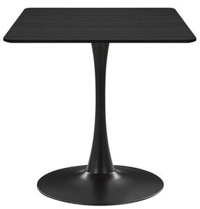 Tavolo quadrato TORI SLIM 70x70 cm | Elegante tavolo da cucina in legno nero e effetto "fumé" | Moderno tavolino da caffè in stile industriale, loft e scandinavo