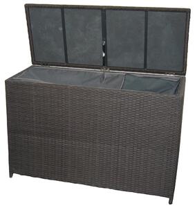Baule Box Porta Cuscini da Esterno in Rattan Vorghini Marrone