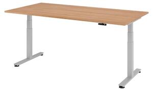 Scrivania elettrica bümö XDSM - Struttura: argento, finitura: noce, dimensioni: 200 x 100 cm